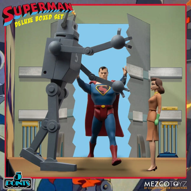 DC - Superman: The Mechanical Monsters (1941) Deluxe Boxed Set 5 Points Figures