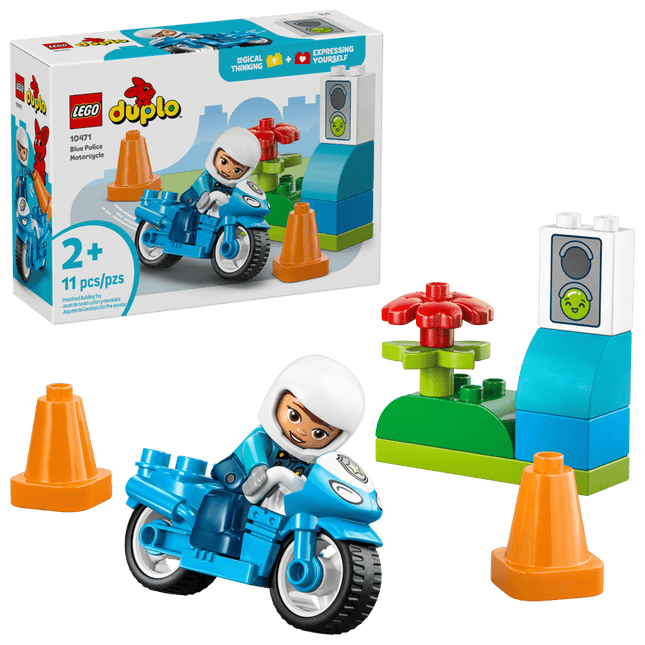 LEGO DUPLO Blue Police Motorcycle 10471