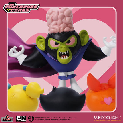MEZCO TOYZ The Powerpuff Girls - 5 Points Figures - 4pc Deluxe Set
