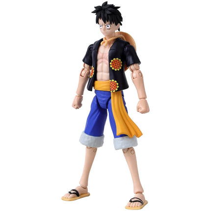 BANDAI One Piece - Monkey D. Luffy (Dressrosa Version) Anime Heroes Figures