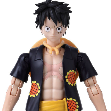BANDAI One Piece - Monkey D. Luffy (Dressrosa Version) Anime Heroes Figures