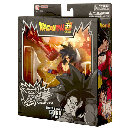 BANDAI Dragon Ball GT - Super Saiyan 4 Goku Power Up Pack Action Figure Set