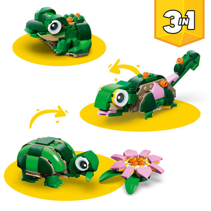 LEGO Creator 3-in-1 Turtle with a Water Lily Flower 31377