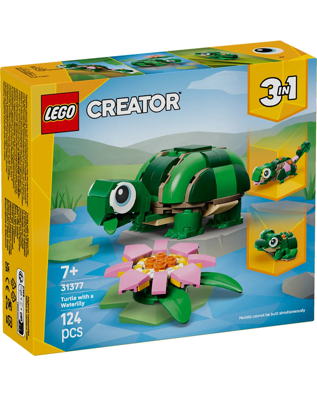 LEGO Creator 3-in-1 Turtle with a Water Lily Flower 31377