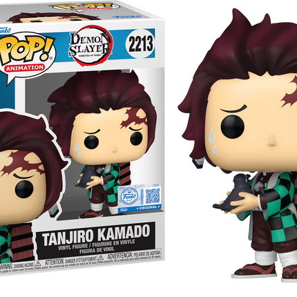 Funko POP! Anime: Demon Slayer - Tanjiro Kamado with Crow Vinyl Figure #2213
