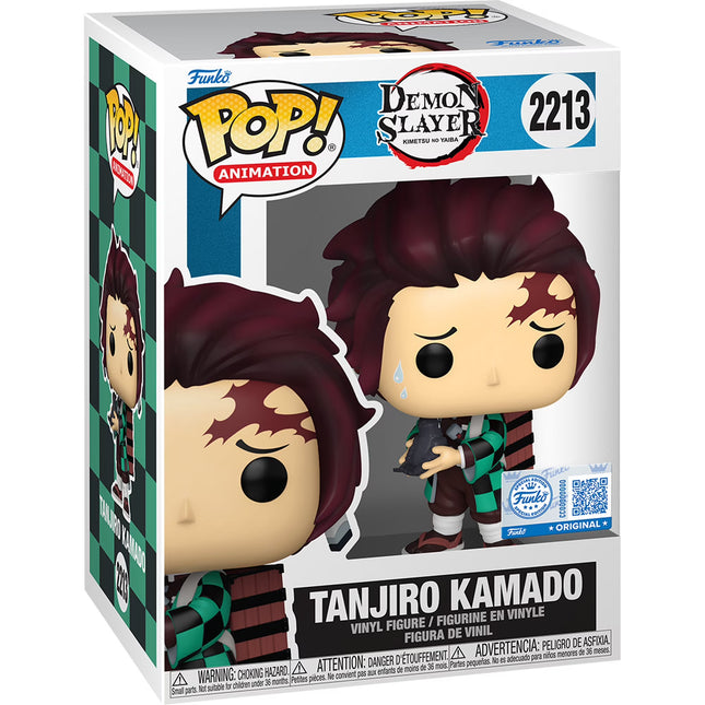Funko POP! Anime: Demon Slayer - Tanjiro Kamado with Crow Vinyl Figure #2213