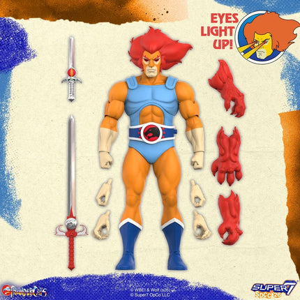 SUPER7 ULTIMATES! ThunderCats - Lion-O (LED Eyes, Toy Color) Action Figure