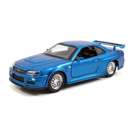 JADA TOYS Fast & Furious - Brian's Nissan Skyline GT-R R34 Silver & Blue 2-Pack