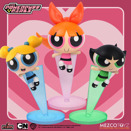 MEZCO TOYZ The Powerpuff Girls - 5 Points Figures - 4pc Deluxe Set