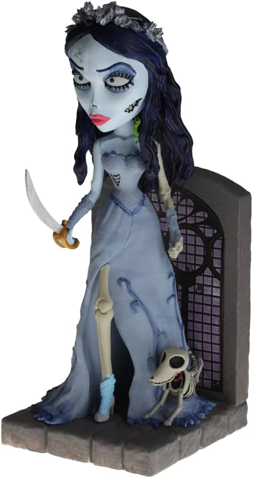 ROYAL BOBBLES The Corpse Bride - Emily with Sword, Maggot and Scraps - Statue