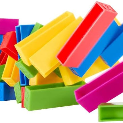 Mattel Games UNO Stacko with 45 Colored Stacking Blocks & Loading Tray