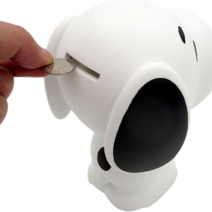Coin Bank - Peanutes - Snoopy - w/Woostock PVC Figural Money Piggy 9