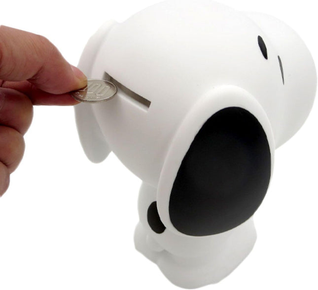 Coin Bank - Peanutes - Snoopy - w/Woostock PVC Figural Money Piggy 9