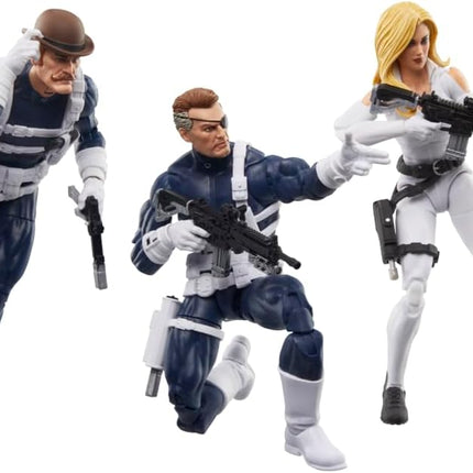 Marvel Legends Series S.H.I.E.L.D. Nick Fury, Sharon Carter, and Dum Dum Dugan