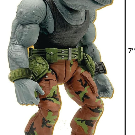 Super7 TMNT Ultimates: Rocksteady Action Figure,Multicolor