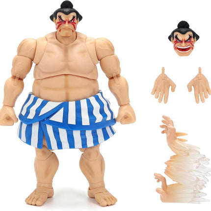 JADA TOYS Street Fighter II: The Final Challengers - E. Honda (Deluxe) Figures