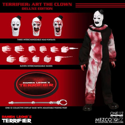 MEZCO One:12 Collective Terrifier - Art The Clown Deluxe Edition - Action Figure