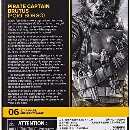 Hasbro Star Wars Series Skeleton Crew Pirate Captain Brutus Action Figure