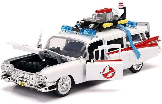Jada Toys Hollywood Rides: Ghostbusters ECTO-1 White 1: 24 Scale