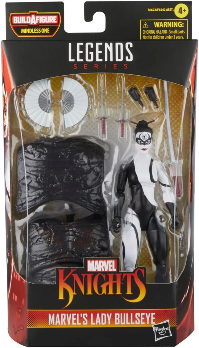 Marvel Hasbro Legends Series Lady Bullseye, Knights Collectible Comics 6 Inch...