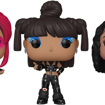 Funko POP! Rocks: TLC - T-Boz / Left Eye / Chilli (Scrubs) 3-Pack - Vinyl Figure