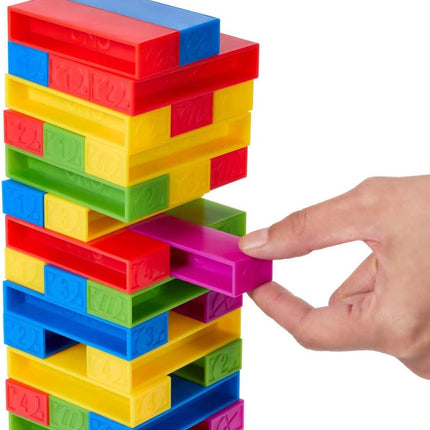 Mattel Games UNO Stacko with 45 Colored Stacking Blocks & Loading Tray