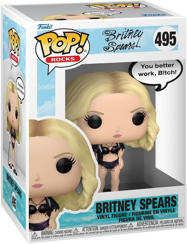 FUNKO Pop! Sayings Rocks - Britney Spears (You Better Work) Vinyl Figure #495