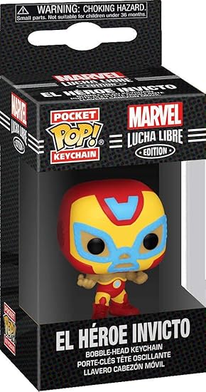 Funko Pocket Pop! Keychains - Marvel - Luchadores - El Heroe Invicto (Iron Man)