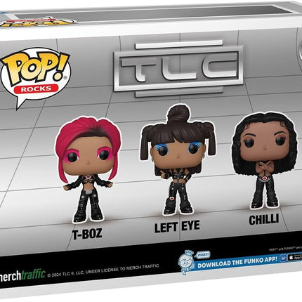 Funko POP! Rocks: TLC - T-Boz / Left Eye / Chilli (Scrubs) 3-Pack - Vinyl Figure