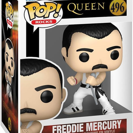 Funko Pop! Rocks: Queen - Freddie Mercury - (White Singlet) - Vinyl Figure #496