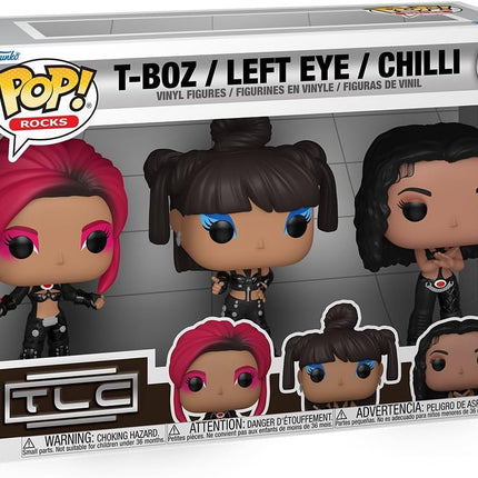 Funko POP! Rocks: TLC - T-Boz / Left Eye / Chilli (Scrubs) 3-Pack - Vinyl Figure