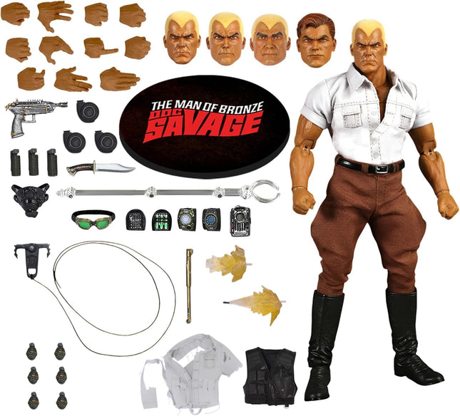 MEZCO Doc Savage - The Man of Bronze (Deluxe Edition) Action Figure