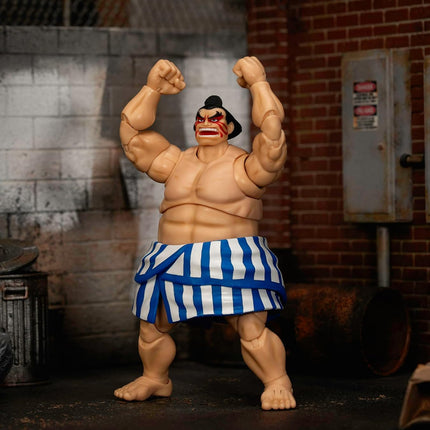 JADA TOYS Street Fighter II: The Final Challengers - E. Honda (Deluxe) Figures