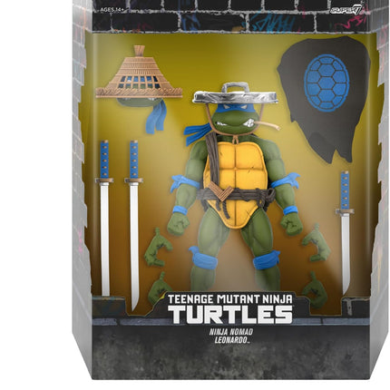 Super7 ULTIMATES! TMNT Ninja Nomad Leonardo - Action Figure with Accessories
