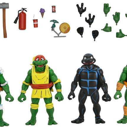NECA TMNT (Archie Comics) - Stump Wrestling Turtles 4 Pack Action Figures
