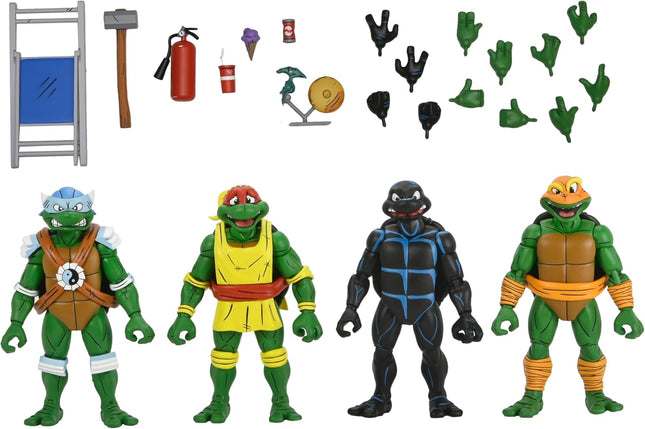 NECA TMNT (Archie Comics) - Stump Wrestling Turtles 4 Pack Action Figures