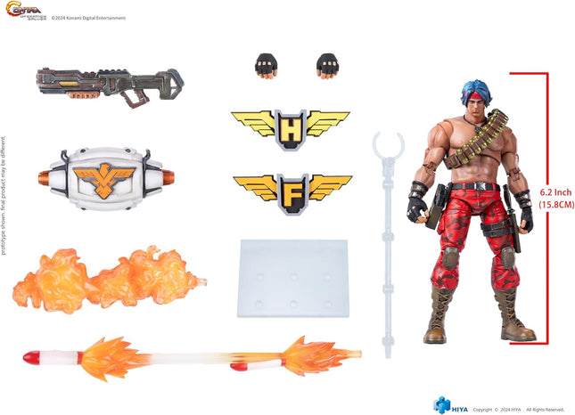 HIYA TOYS Contra: Operation Galuga - Lance Bean Action Figure