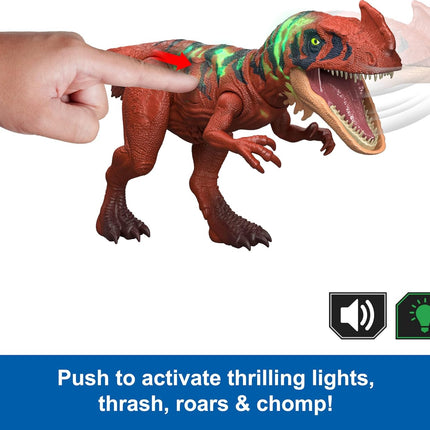 MATTEL Jurassic World Survival - Wild Roar Afrovenator - Action Figure