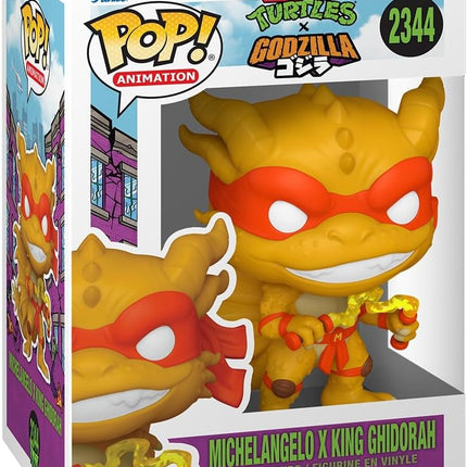 Funko Pop! Animation: Godzilla X Turtles - Michelangelo x King Ghidorah - Vinyl Figure #2344