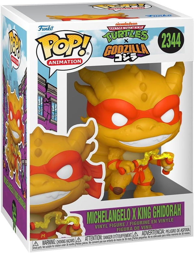 Funko Pop! Animation: Godzilla X Turtles - Michelangelo x King Ghidorah - Vinyl Figure #2344
