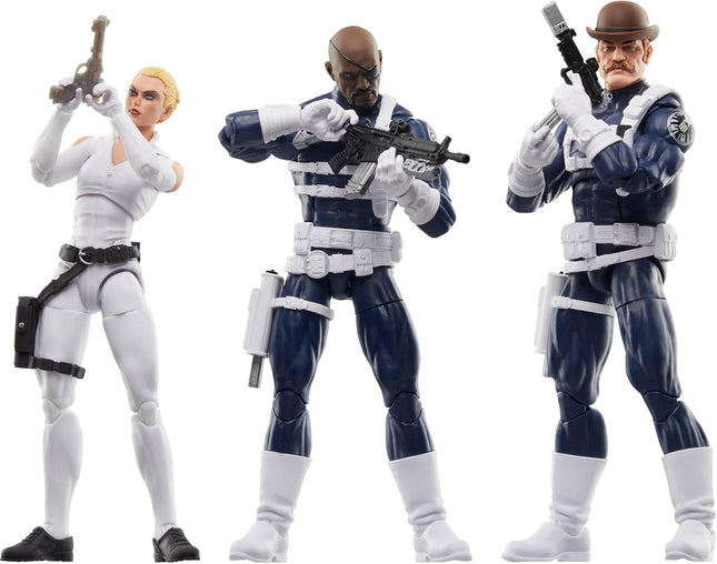Marvel Legends Series S.H.I.E.L.D. Nick Fury, Sharon Carter, and Dum Dum Dugan