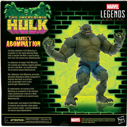 Marvel Legends Series Abomination, Hulk Comics Action Figure