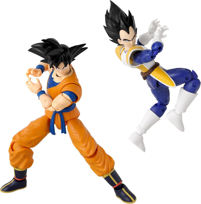 BANDAI Dragon Ball Z - Dragon Stars - Vegeta Vs Goku Battle Pack Action Figure Set