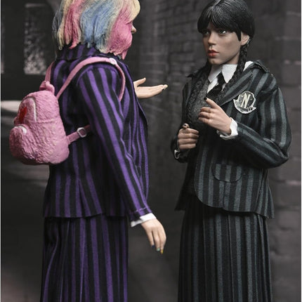 NECA Wednesday Addams and Enid (Nevermore Uniform) Action Figure 2-Pack
