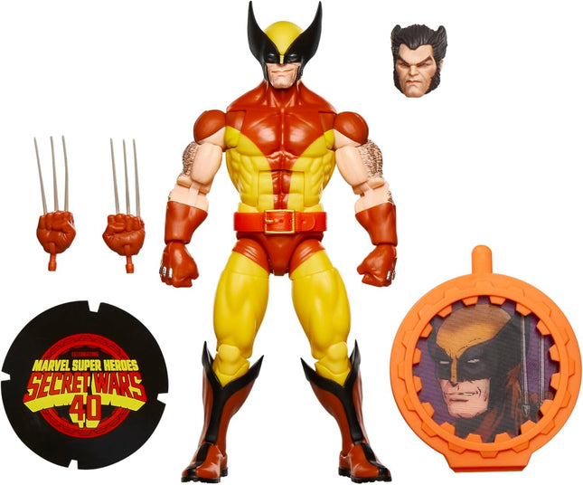 Marvel Legends Series Wolverine, X-Men Retro Comics Secret Wars Collectible 6...
