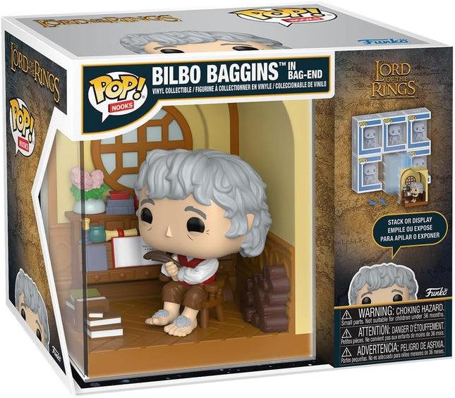 Funko Pop! Nooks: The Lord of The Rings - Bilbo Baggins in Bag-End Vinyl Figure