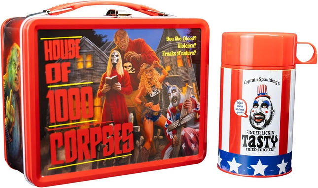 TRICK OR TREAT STUDIOS House Of 1000 Corpses - Metal Lunch Box w/ Thermos