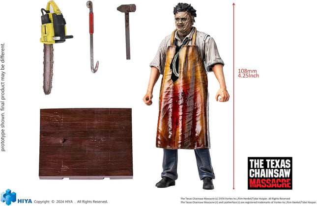HIYA TOYS Texas Chainsaw Massacre 1974 - Leatherface Killing Mask Action Figure