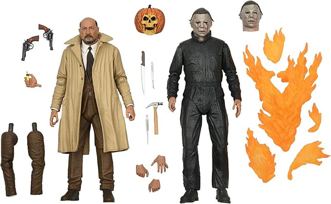 NECA - Halloween 2: Michael Myers & Dr Loomis Action Figure 2-Pack