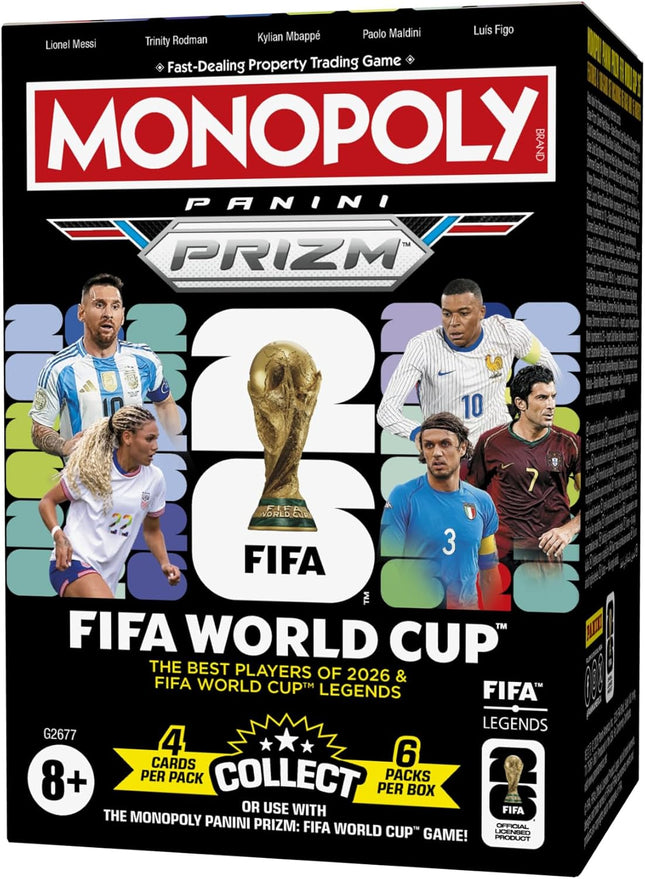 HASBRO Monopoly Panini Prizm: FIFA World Cup 2026 - Trading Cards Booster Box